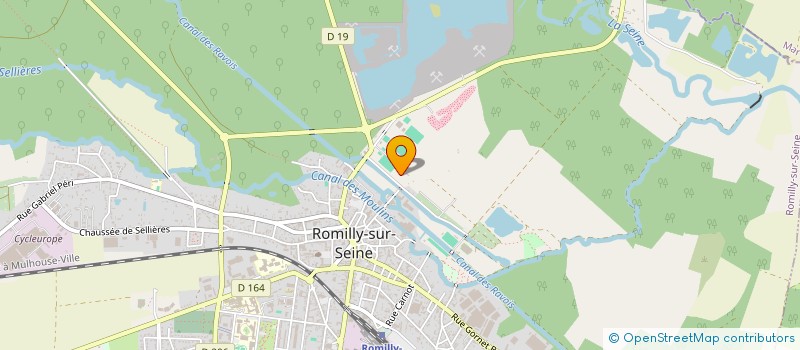 localisation de l'entreprise LES ECURIES DE LA BECHERE  ROMILLY-SUR-SEINE