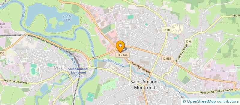 localisation de l'entreprise LES ECURIES DE LA CHAUME  SAINT-AMAND-MONTROND