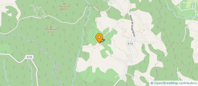 localisation de l'entreprise LES ECURIES DE LA CINARCA  SEILLANS