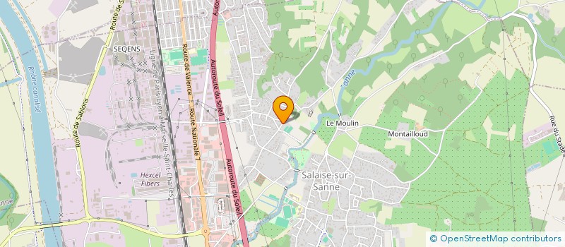 localisation de l'entreprise LES ECURIES DE LA CITADELLE  SALAISE-SUR-SANNE