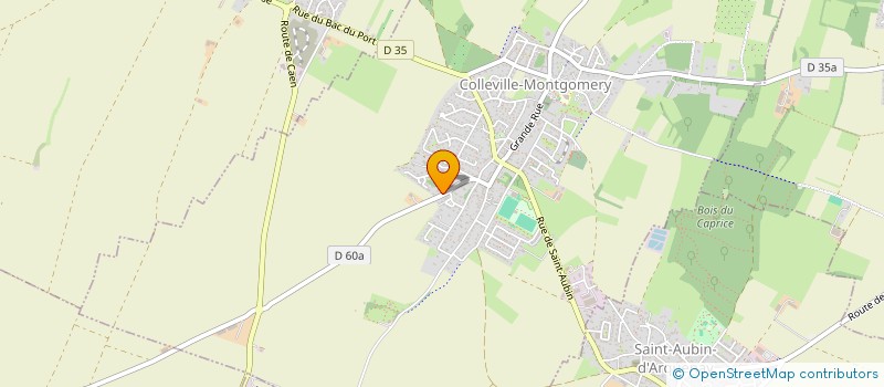 localisation de l'entreprise LES ECURIES DE LA COTE DE NACRE à COLLEVILLE-MONTGOMERY
