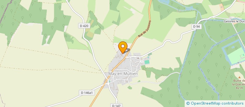 localisation de l'entreprise LES ECURIES DE LA CROIX à MAY-EN-MULTIEN