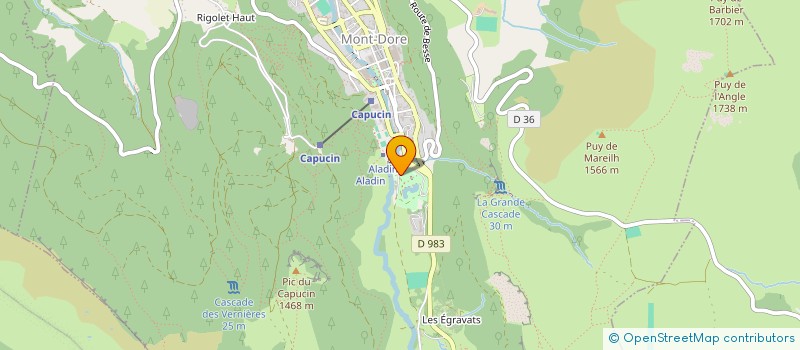 localisation de l'entreprise LES ECURIES DE LA DORDOGNE  MONT-DORE