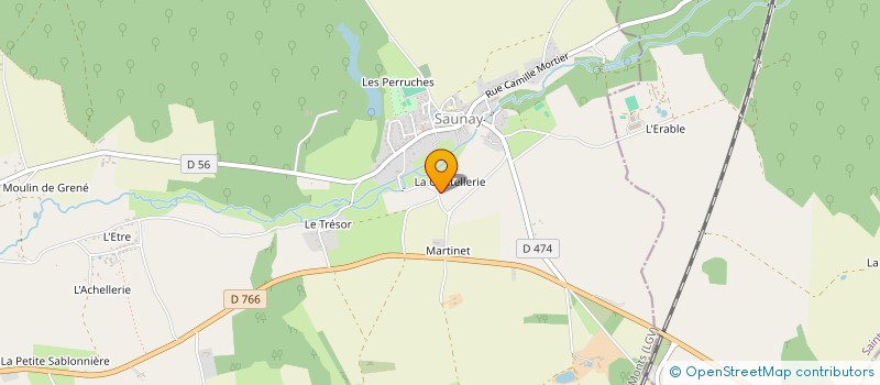 localisation de l'entreprise LES ECURIES DE LA GAUTELLERIE à LES HERMITES