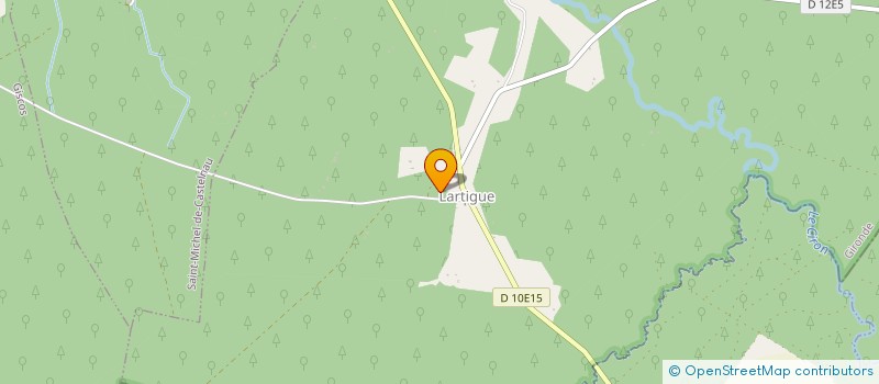 localisation de l'entreprise LES ECURIES DE LA HAUTE LANDE GIRONDINE  LARTIGUE