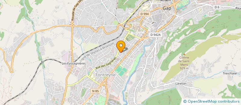 localisation de l'entreprise LES ECURIES DE LA LUYE à GAP