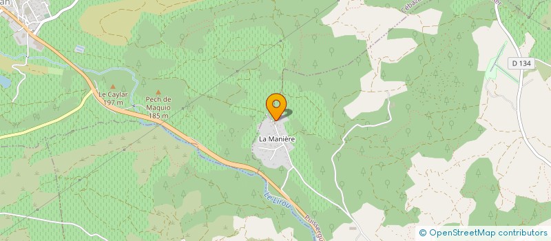 localisation de l'entreprise LES ECURIES DE LA MANIERE  PUISSERGUIER