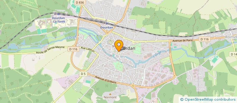 localisation de l'entreprise LES ECURIES DE LA MUETTE SARL à DOURDAN