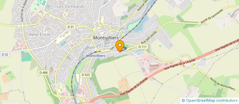 localisation de l'entreprise LES ECURIES DE LA PIERRE GRISE à MONTIVILLIERS