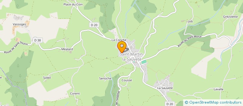 localisation de l'entreprise LES ECURIES DE LA PLACE  SAINT-POLGUES