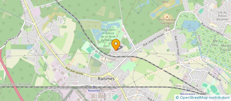 localisation de l'entreprise LES ECURIES DE LA PRINCESSE  RAISMES