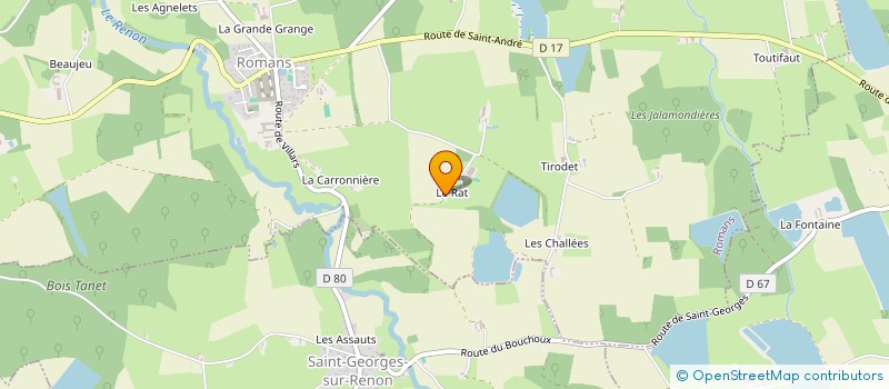 localisation de l'entreprise LES ECURIES DE LA RIONDE  ROMANS