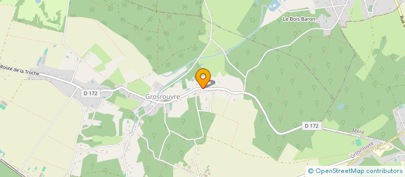 localisation de l'entreprise LES ECURIES DE LA SURIE  GROSROUVRE