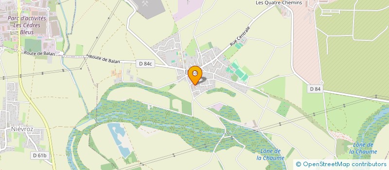 localisation de l'entreprise LES ECURIES DE LA VIOLETTE à BALAN