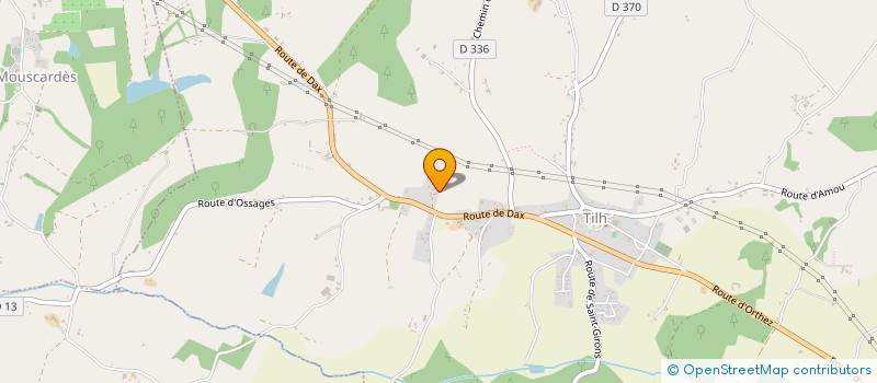 localisation de l'entreprise LES ECURIES DE LABORDE  TILH