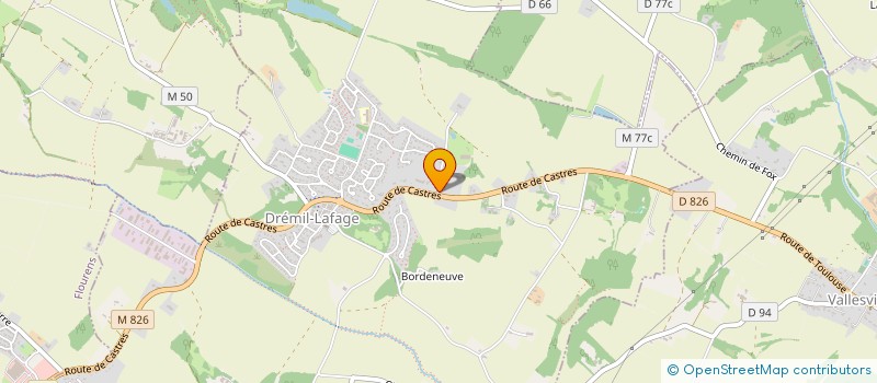 localisation de l'entreprise LES ECURIES DE LAFAGE  DREMIL-LAFAGE