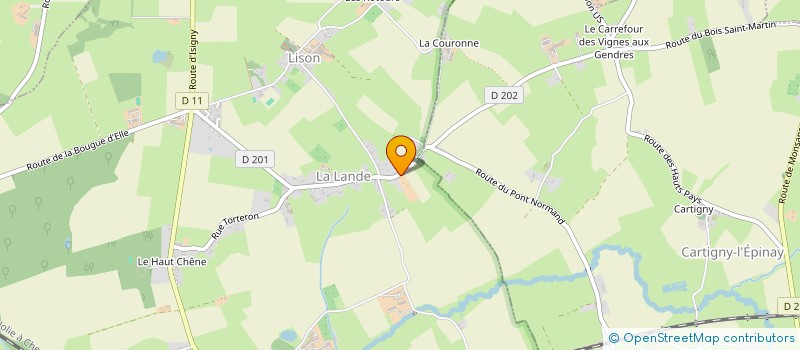 localisation de l'entreprise LES ECURIES DE LISON à LISON