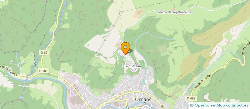 localisation de l'entreprise LES ECURIES DE LOU à ORNANS
