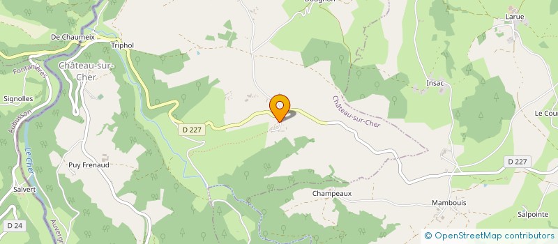 localisation de l'entreprise LES ECURIES DE LOZELLE  CHATEAU-SUR-CHER