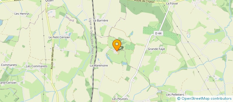 localisation de l'entreprise LES ECURIES DE MARENOIRE  SIMARD