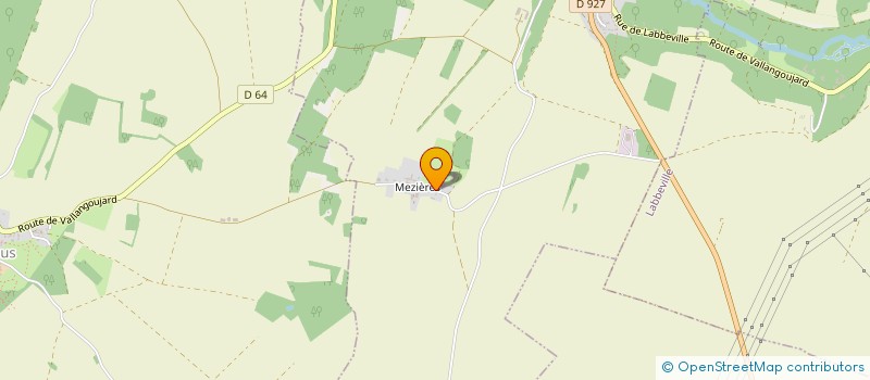 localisation de l'entreprise LES ECURIES DE MEZIERES  VALLANGOUJARD