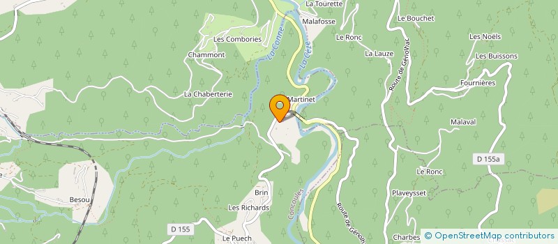 localisation de l'entreprise LES ECURIES DE MOLHES  CONCOULES