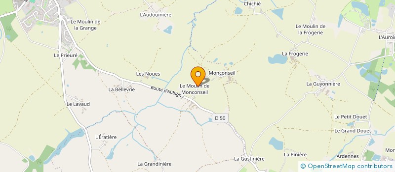 localisation de l'entreprise LES ECURIES DE MONCONSEIL  AUBIGNY-LES CLOUZEAUX