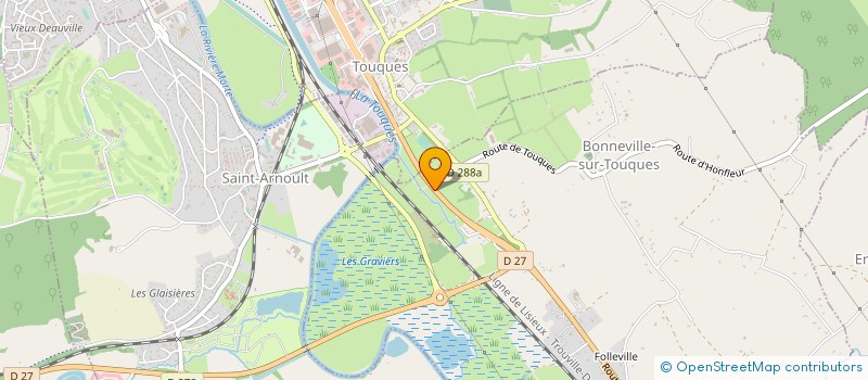 localisation de l'entreprise LES ECURIES DE NIRA  BONNEVILLE-SUR-TOUQUES