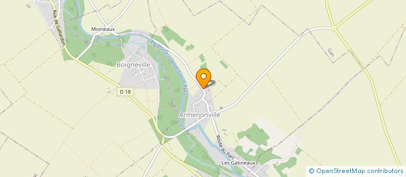 localisation de l'entreprise LES ECURIES DE PEGASE à BAILLEAU-ARMENONVILLE