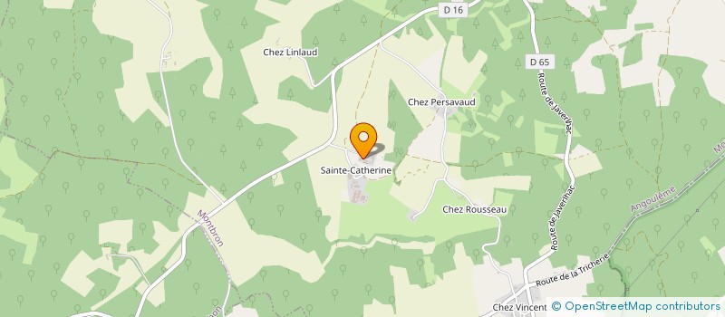 localisation de l'entreprise LES ECURIES DE SAINT ROMAIN à EYMOUTHIERS