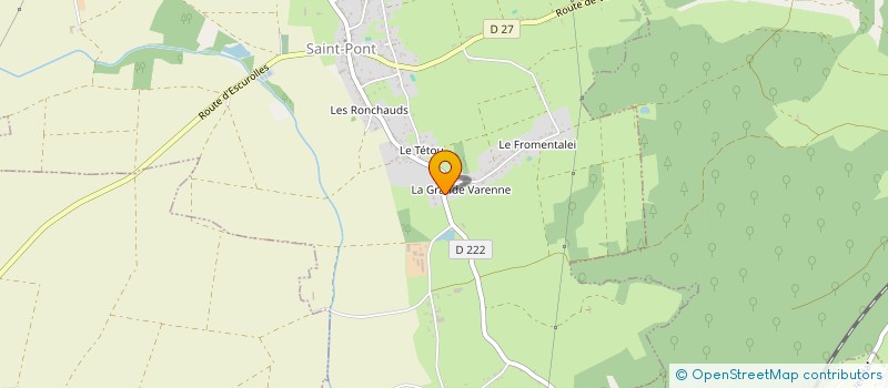 localisation de l'entreprise LES ECURIES DE VODOT à SAINT-PONT