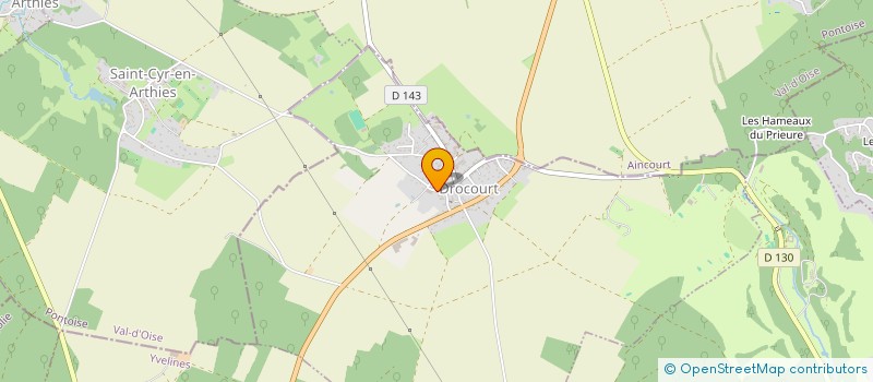 localisation de l'entreprise LES ECURIES DE WY  DROCOURT