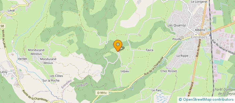 localisation de l'entreprise LES ECURIES DES 2 LACS  ENTRELACS