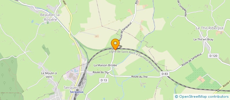 localisation de l'entreprise LES ECURIES DES 4 RIVIERES  SERQUEUX