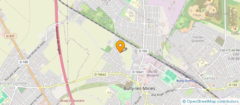 localisation de l'entreprise LES ECURIES DES FLEURONS à BULLY-LES-MINES