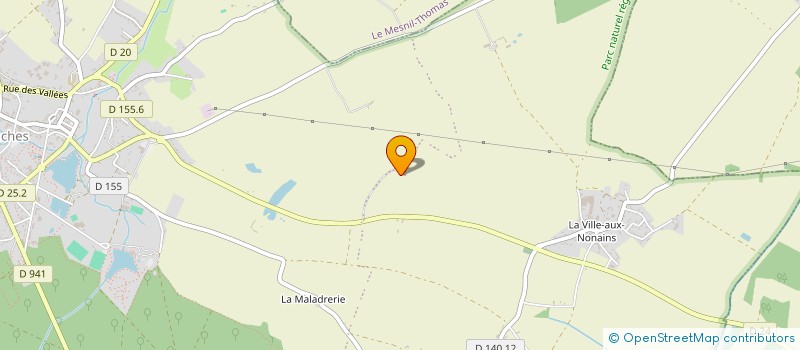localisation de l'entreprise LES ECURIES DES LANDES à SENONCHES
