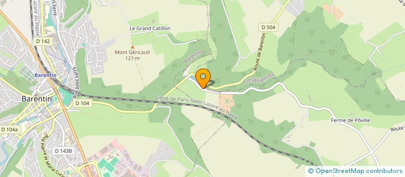 localisation de l'entreprise LES ECURIES DES MARIVAUX  PISSY-POVILLE