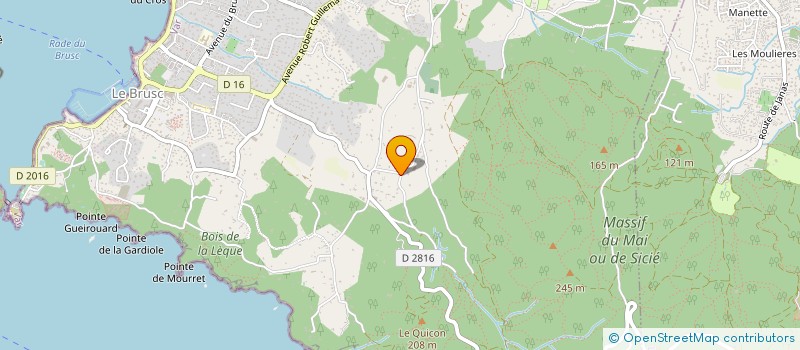 localisation de l'entreprise LES ECURIES DU BRUSC à SIX-FOURS-LES-PLAGES