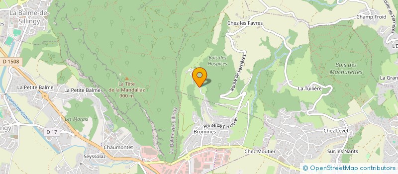 localisation de l'entreprise LES ECURIES DU CHA'LET  EPAGNY METZ-TESSY