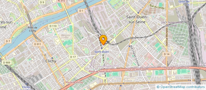 localisation de l'entreprise LES ECURIES DU CHATEAU à SAINT-OUEN-SUR-SEINE
