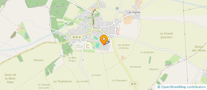 localisation de l'entreprise LES ECURIES DU CLOCHER à BU