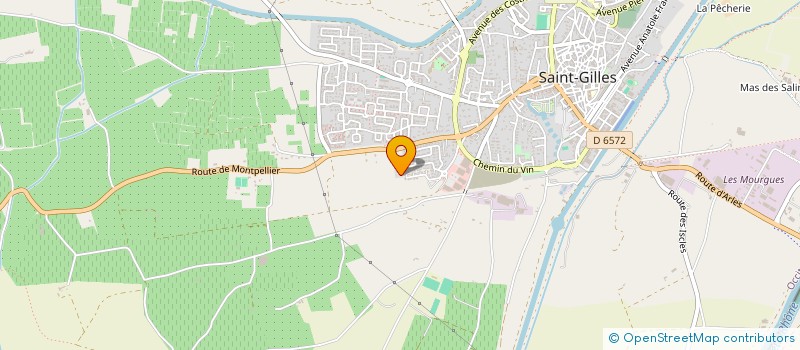 localisation de l'entreprise LES ECURIES DU CRIN NOIR à SAINT-GILLES