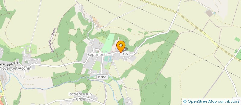 localisation de l'entreprise LES ECURIES DU DONJON à SEPTMONTS