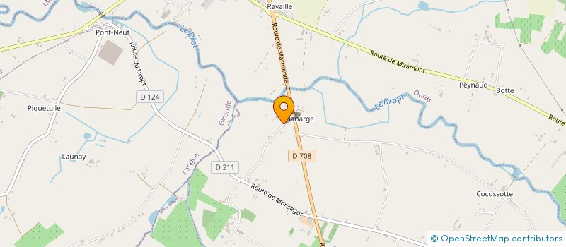 localisation de l'entreprise LES ECURIES DU DROPT  SAINT-PIERRE-SUR-DROPT