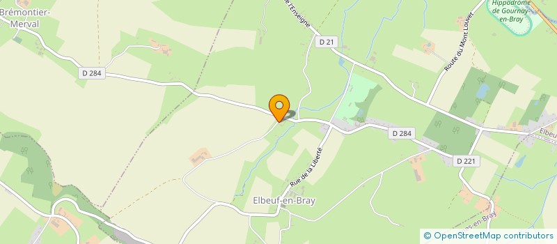 localisation de l'entreprise LES ECURIES DU FONTAIGNEUX  ELBEUF-EN-BRAY