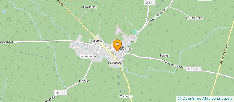 localisation de l'entreprise LES ECURIES DU LAC D'HOSTENS  HOSTENS