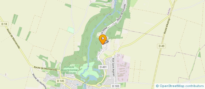 localisation de l'entreprise LES ECURIES DU LYS à LE MEREVILLOIS