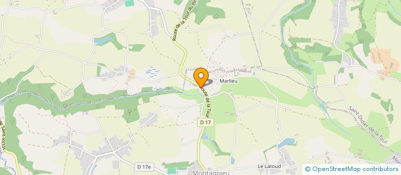 localisation de l'entreprise LES ECURIES DU MANEGE ENCHANTE  MONTAGNIEU