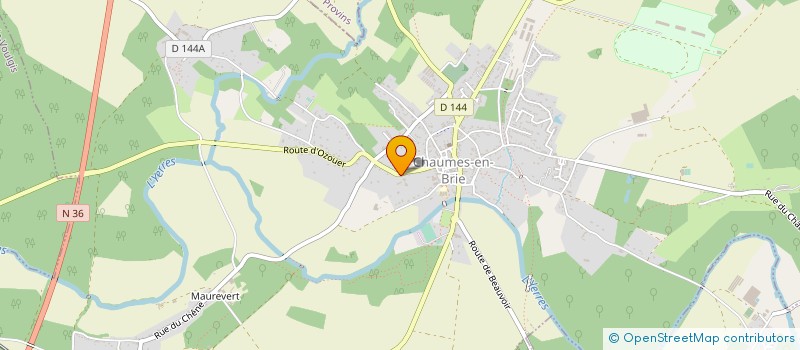 localisation de l'entreprise LES ECURIES DU MANOIR à CHAUMES-EN-BRIE