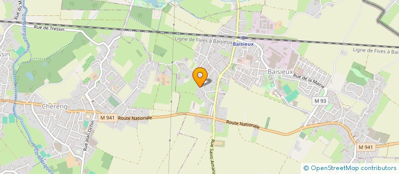 localisation de l'entreprise LES ECURIES DU MARAIS SARL à BAISIEUX